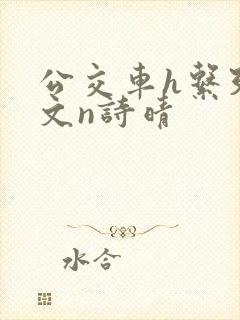 公交车h系列辣文n诗晴