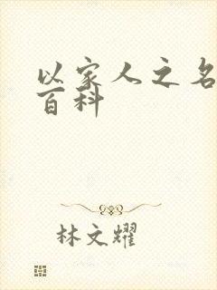 以家人之名百度百科