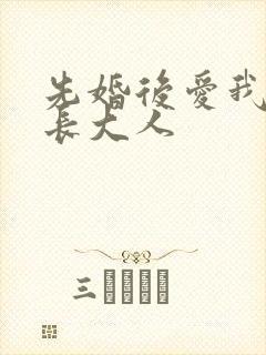 先婚后爱我的市长大人