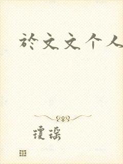 于文文个人简历