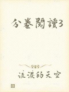 分卷阅读3