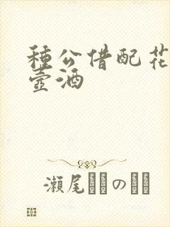 种公借配花间一壶酒