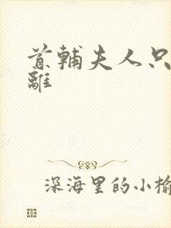 首辅夫人只想和离