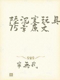 陆沉塞玩具高速75章原文