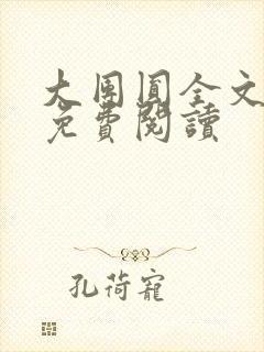 大团圆全文完整免费阅读