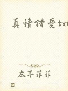 真情错爱txt
