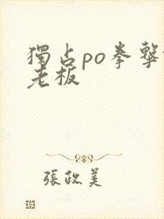 独占po拳击馆老板