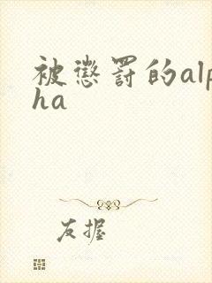 被惩罚的alpha