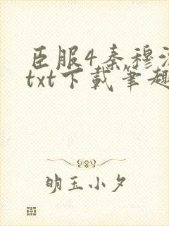 臣服4秦穆沈流txt下载笔趣阁