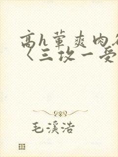 高h荤爽肉欲文〈三攻一受〉视频