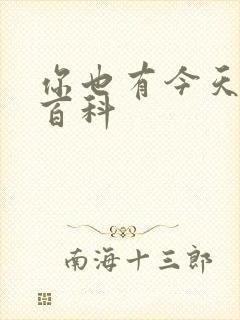 你也有今天百度百科