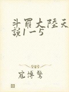 斗罗大陆天狂传说1一5