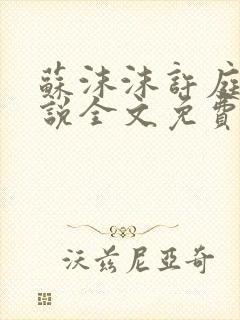 苏沫沫许庭川小说全文免费阅读