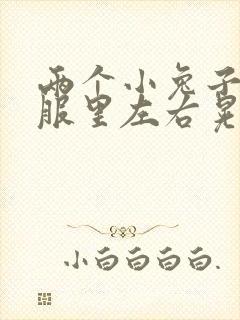 两个小兔子在衣服里左右晃