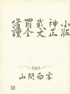 修罗武神小说阅读全文正版