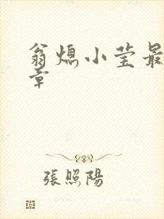 翁熄小莹最新节章