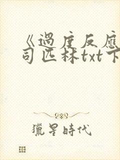 《过度反应》阿司匹林txt下载