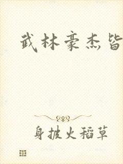 武林豪杰皆我奴