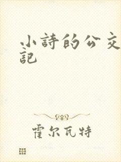 小诗的公交车日记