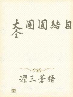 大团圆结目录大全