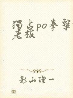 独占po拳击馆老板