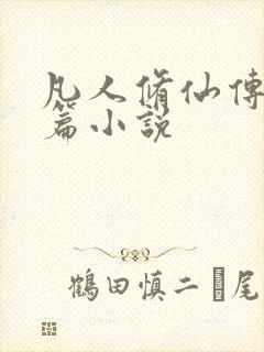 凡人修仙传人界篇小说