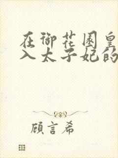 在御花园皇上进入太子妃的小说