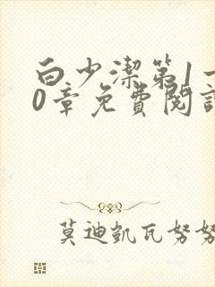 白少洁第1一40章免费阅读