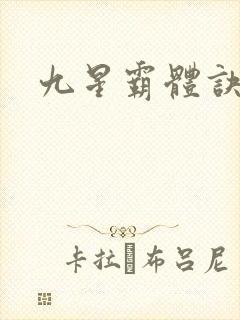 九星霸体诀小说
