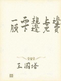 一面亲上边一面膜下边免费阅读