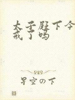 太子殿下今天破戒了吗