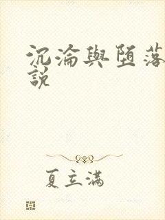 沉沦与堕落的小说