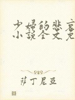 少妇的悲哀榆木小说全文免费阅读笔趣阁下载