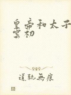 皇帝和太子妃h云初