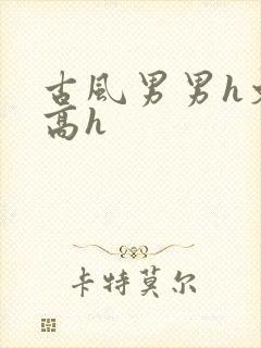 古风男男h文肉高h