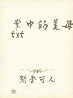 掌中的美母版主txt