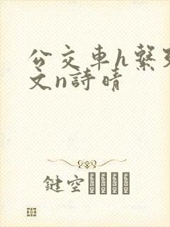 公交车h系列辣文n诗晴