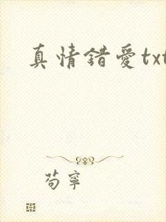 真情错爱txt