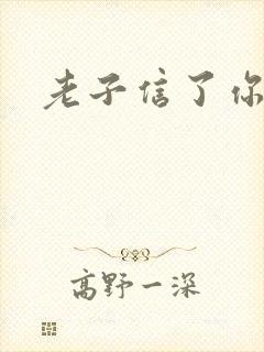 老子信了你的邪