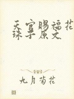 天官赐福花怜塞珠子原文