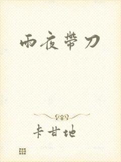 雨夜带刀