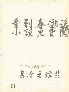 爱到春潮滚滚来小说免费阅读