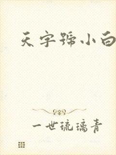 天字号小白脸