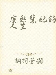 康熙慧妃的躺赢人生