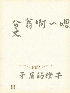 公翁啊～嗯啊h文