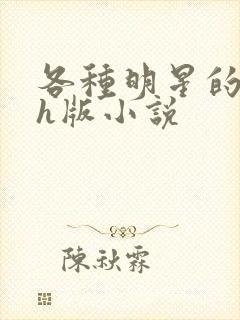 各种明星的综艺h版小说