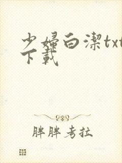 少妇白洁txt下载