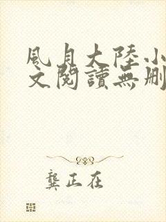 风月大陆小说全文阅读无删减