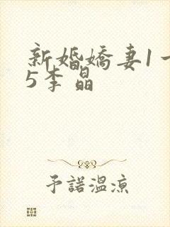 新婚娇妻1一25李晶