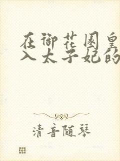 在御花园皇上进入太子妃的小说